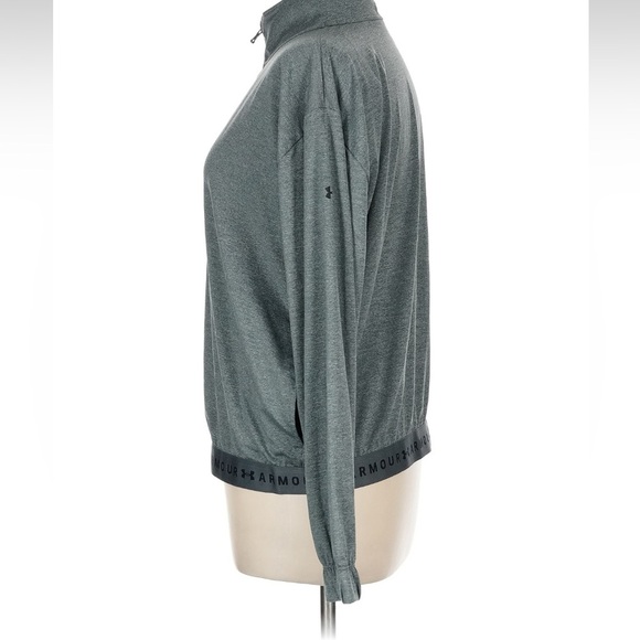 Women’s Large Under Armour Gray Full-Zip Jacket NWT - Picture 4 of 5